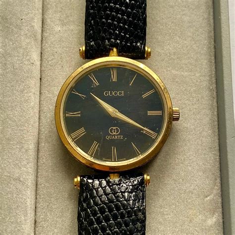 gucci gold mens watch 2000m brown strap|gucci diamond watch for men.